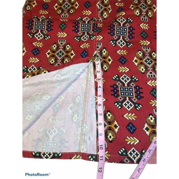 Gotcha Covered Women's Size 14 Skirt Midi Red Good Preowned Condition - Picture 8 of 10